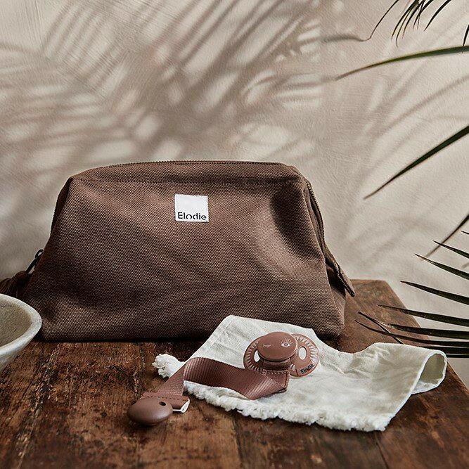 Prendedor de chucha madeira - Chocolate - Mini-Me - Baby & Kids Store