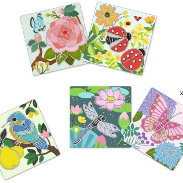 Kit de Stencils para Desenhar – Asas de Jardim | Djeco - Mini-Me - Baby & Kids Store
