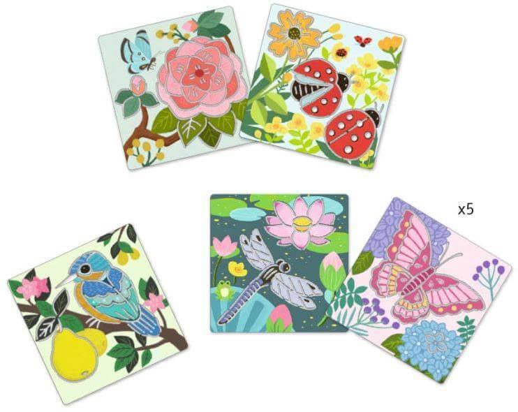 Kit de Stencils para Desenhar – Asas de Jardim | Djeco - Mini-Me - Baby & Kids Store