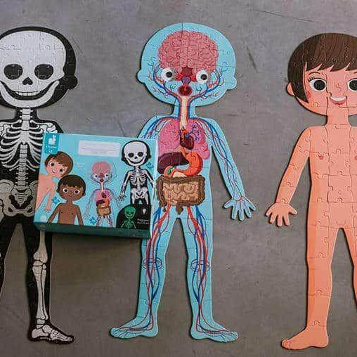 Puzzle Educativo gigante Corpo Humano | Janod - Mini-Me - Baby & Kids Store