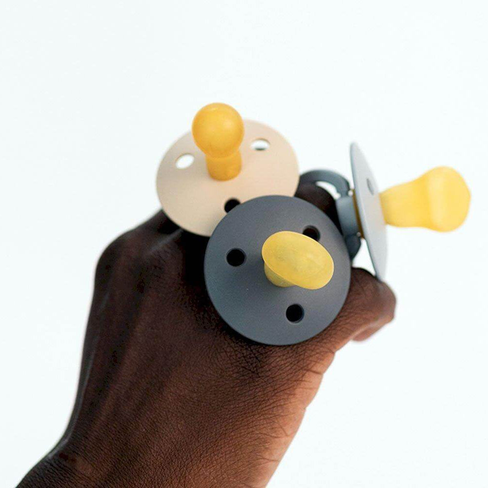 2 Chupetas BIBS Colour Fisiológica Ivory/Blush - Mini-Me - Baby & Kids Store