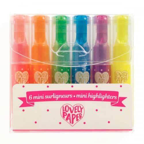 6 Mini Marcadores Neon Gel | Djeco - Mini-Me - Baby & Kids Store