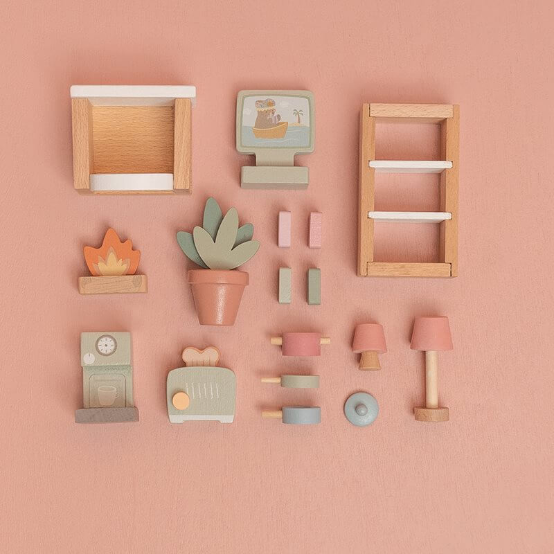 Conjunto de Mobiliário – Expansão casa de bonecas | Little Dutch Mini-Me - Baby & Kids Store