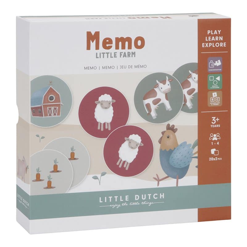 Jogo Memo – Little Farm | Little Dutch Little Dutch Mini-Me - Baby & Kids Store