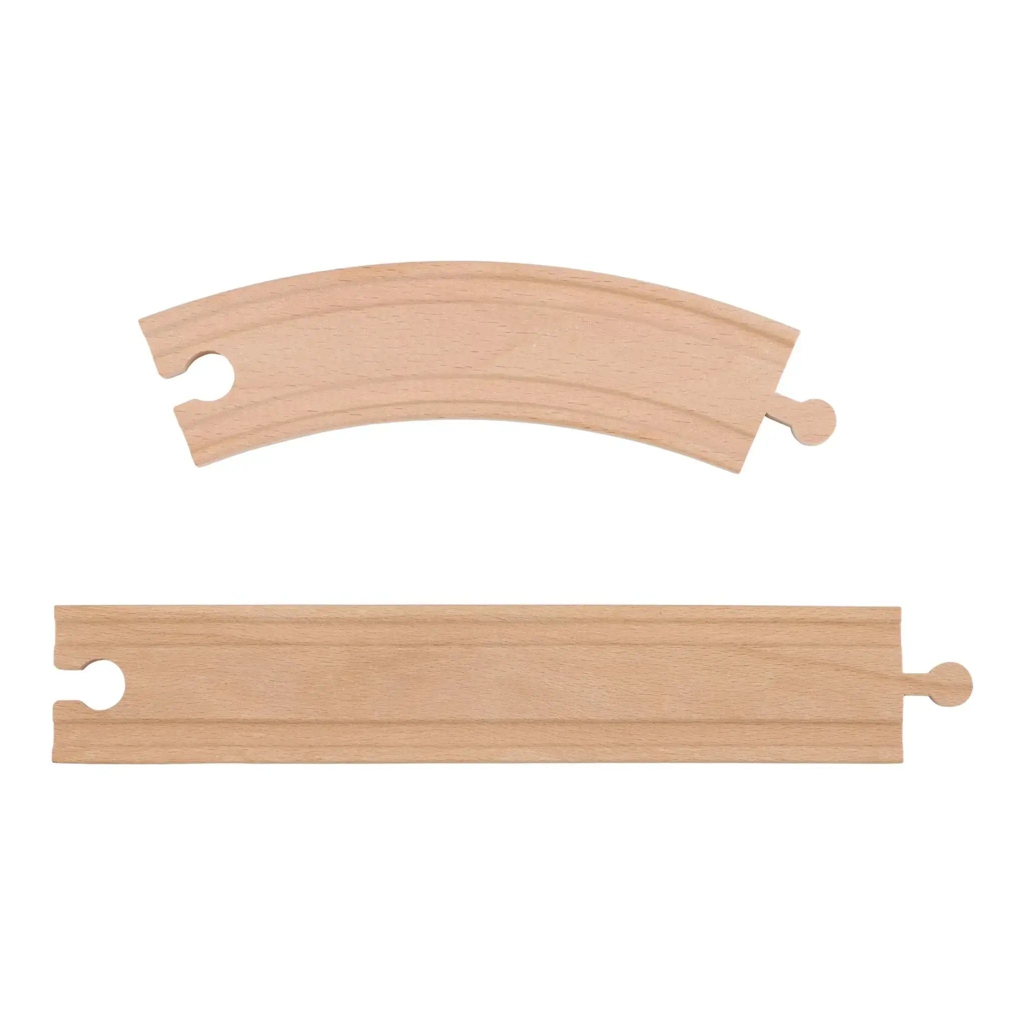 Pista com Grua de Construção - Little Dutch, peças de madeira para ampliar o conjunto e estimular a imaginação.