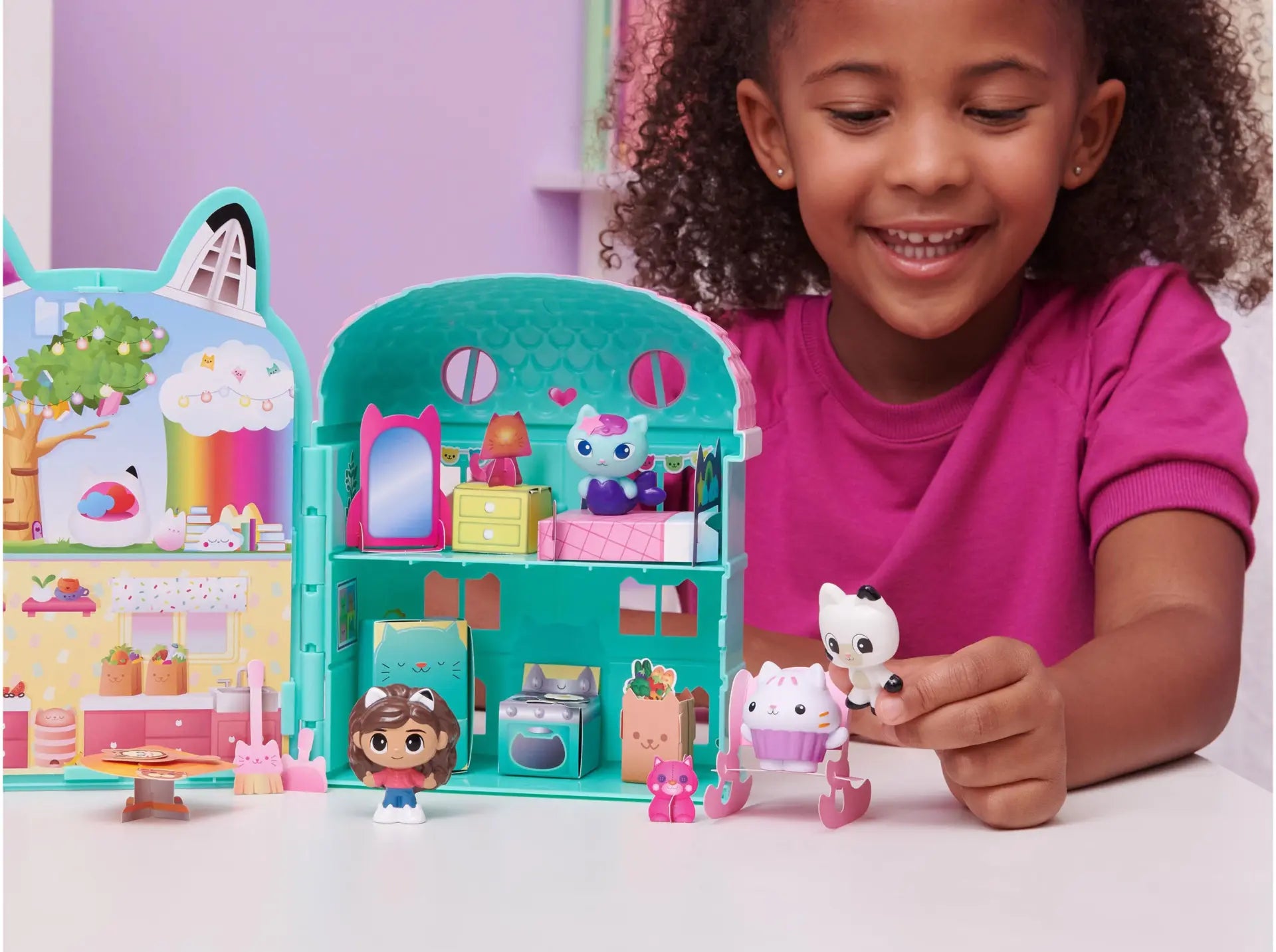 Gabby's DollHouse - Mini Figuras - Pandy Paws Mini-Me - Baby & Kids Store