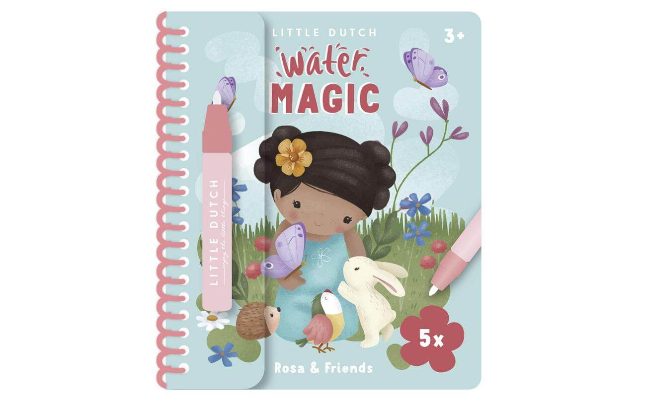 Livro de colorir Water Magic - Rosa & Friends | Little Dutch Mini-Me - Baby & Kids Store