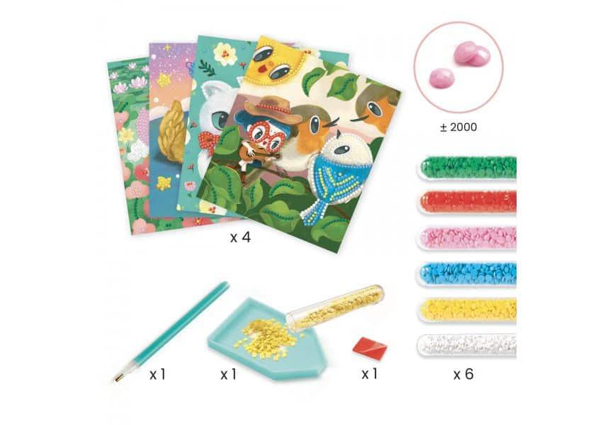 Atividade artistica com Mini Diamantes +7 anos | Djeco - Mini-Me - Baby & Kids Store