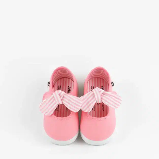 Victoria Sapato de Laço - Flamingo - Mini-Me