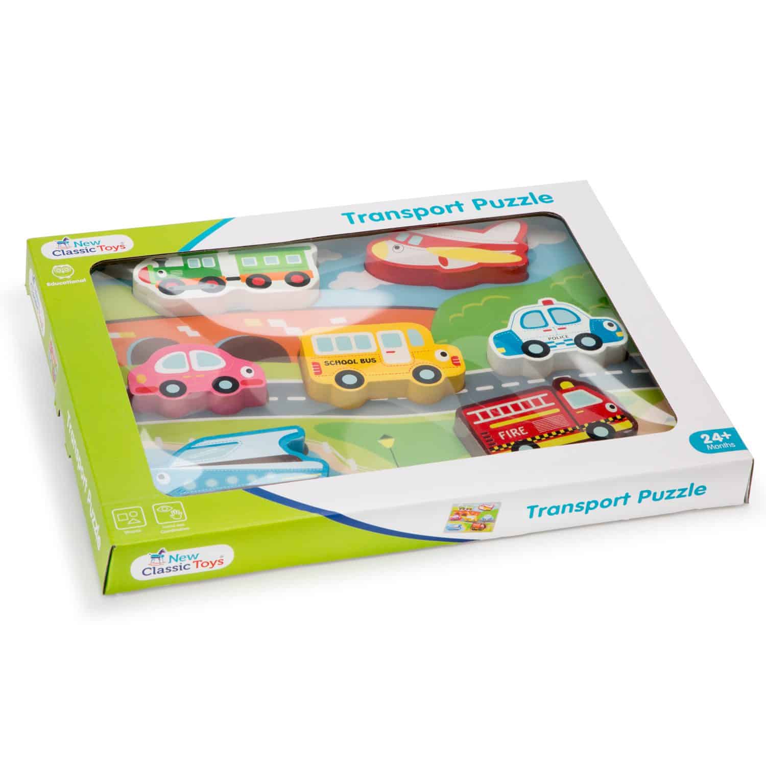 Puzzle em Madeira "Veículos" | New Classic Toys Mini-Me - Baby & Kids Store