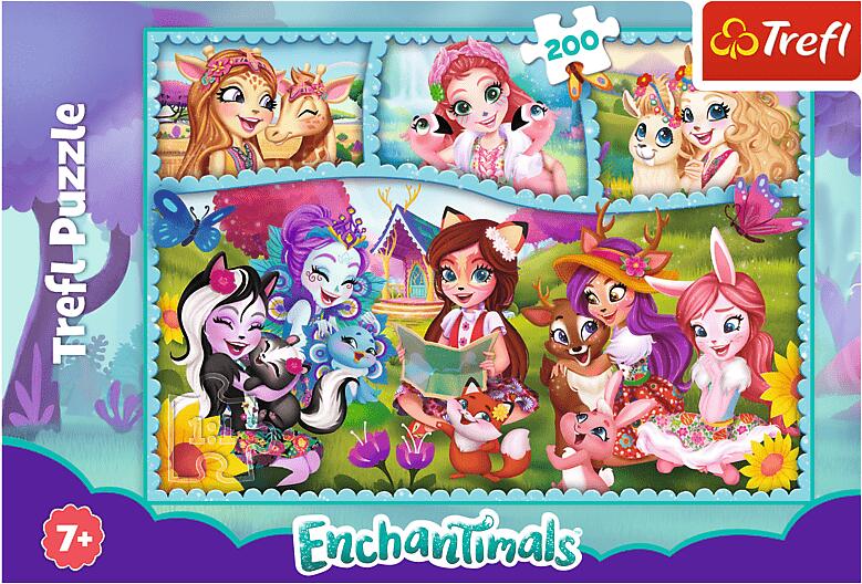 Puzzle 200 peças - Enchantimals | + 7 anos Mini-Me - Baby & Kids Store