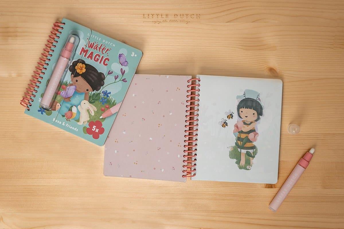 Livro de colorir Water Magic - Rosa & Friends | Little Dutch - Mini-Me - Baby & Kids Store