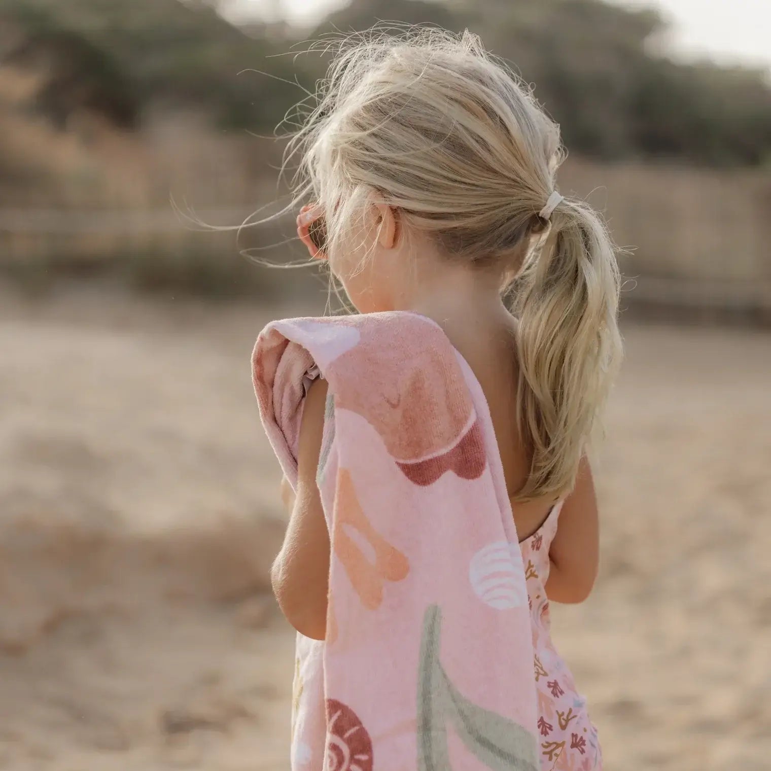 Toalha de praia Ocean Dreams Pink Little Dutch Mini-Me - Baby & Kids Store