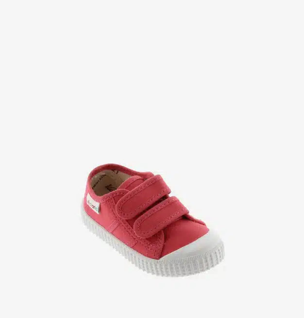 Sapatilhas Victoria com Velcro - Rosa dalia - Mini-Me