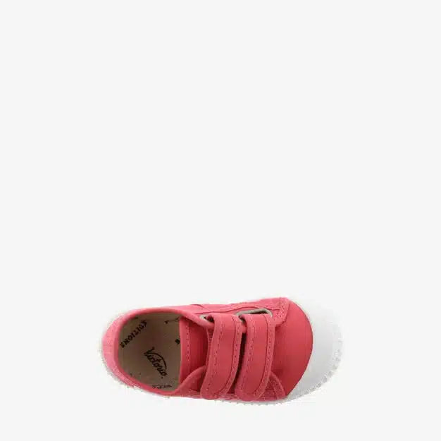 Sapatilhas Victoria com Velcro - Rosa dalia - Mini-Me