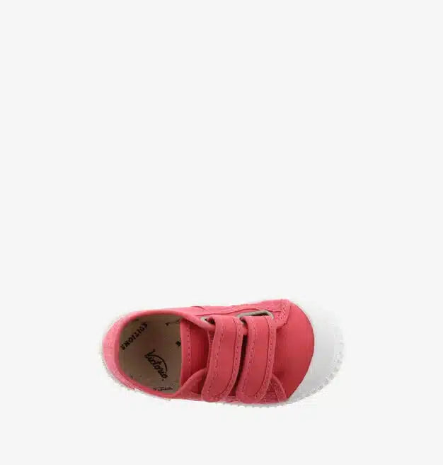 Sapatilhas Victoria com Velcro - Rosa dalia - Mini-Me