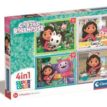 Puzzle 4 em 1 - Gabby's Dollhouse | Clementoni Mini-Me - Baby & Kids Store