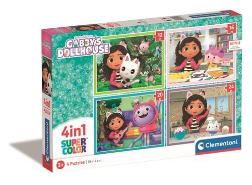 Puzzle 4 em 1 - Gabby's Dollhouse | Clementoni Mini-Me - Baby & Kids Store