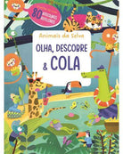 Livro autocolantes Olha, Descobre e Cola - Animais da Selva Mini-Me - Baby & Kids Store