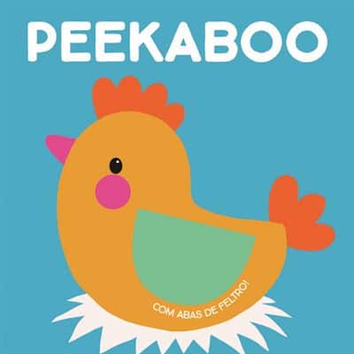 Livro Peekaboo c/abas de feltro - Galinha Yoyo Books Mini-Me - Baby & Kids Store