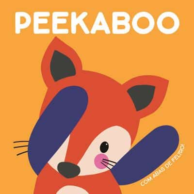 Livro Peekaboo c/abas de feltro - Raposa Mini-Me