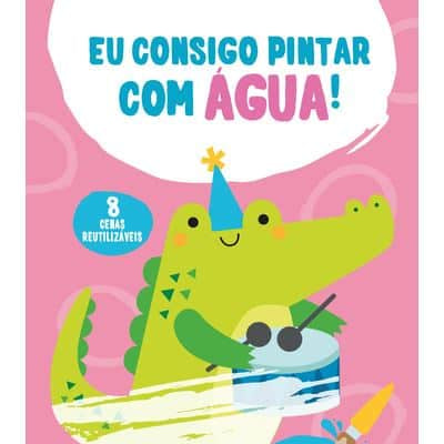 Livro Eu Consigo Pintar com Água - Crocodilo Mini-Me - Baby & Kids Store