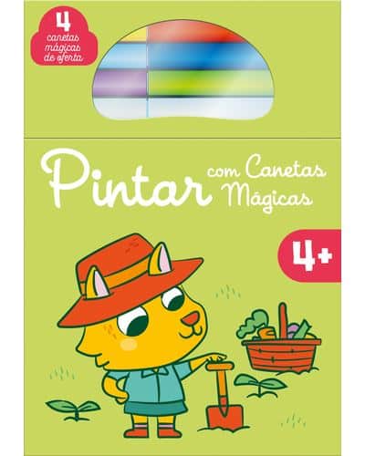 Livro Pintar com canetas mágicas - Verde +4anos Mini-Me - Baby & Kids Store