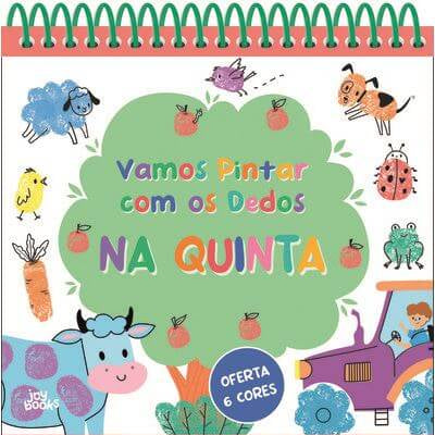 Livro Vamos Pintar com os Dedos - Na Quinta Penguin Random House Mini-Me - Baby & Kids Store