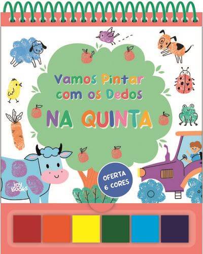 Livro Vamos Pintar com os Dedos - Na Quinta Mini-Me - Baby & Kids Store