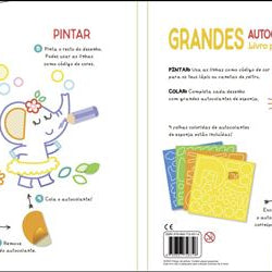 Grandes Autocolantes Esponja – Livro para Colar e Pintar – Hipopotama Mini-Me - Baby & Kids Store