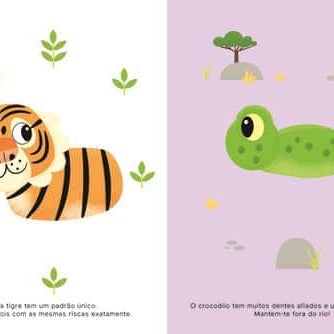 Livro Autocolantes Divertidos - Animais da Selva Mini-Me