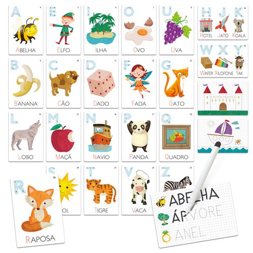 Flashcards Aprender A Ler E Escrever | Headu Mini-Me - Baby & Kids Store