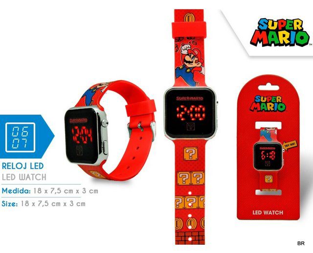 Relógio digital LED Super Mario Mini-Me - Baby & Kids Store