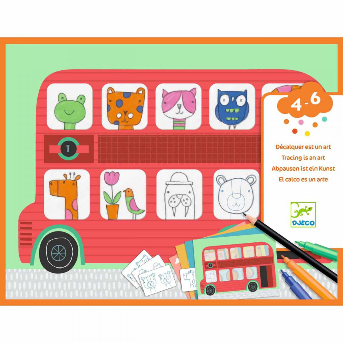 Decalque É uma Arte – Atividades de Desenho | Djeco Djeco Mini-Me - Baby & Kids Store