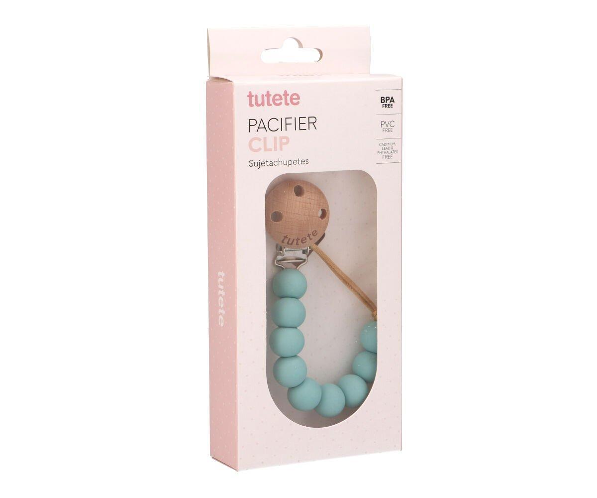 Prendedor de chupeta em silicone Pure Aqua | Tutete - Mini-Me - Baby & Kids Store