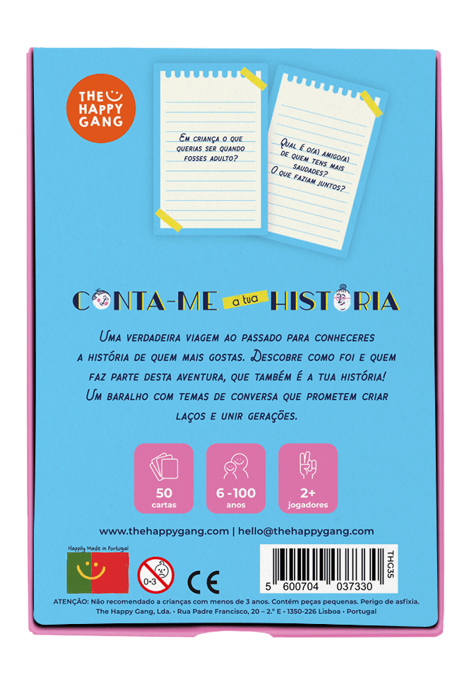Desbloqueadores de Conversas – Conta-me a tua História | The Happy Gang - Mini-Me - Baby & Kids Store