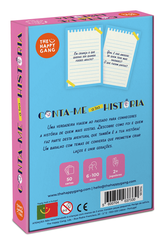 Desbloqueadores de Conversas – Conta-me a tua História | The Happy Gang - Mini-Me - Baby & Kids Store