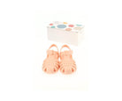 Igor sandals size 28 in salmon color with a stylish box, perfect for summer playtime and beach outings.