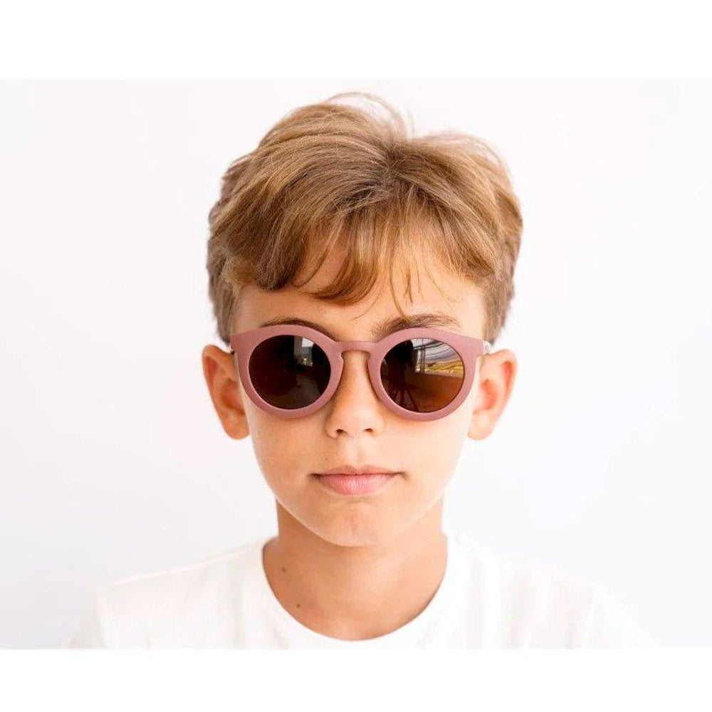 Óculos de sol flexíveis polarizados Classic Mallow (3-8 anos) | Grech & Co - Mini-Me