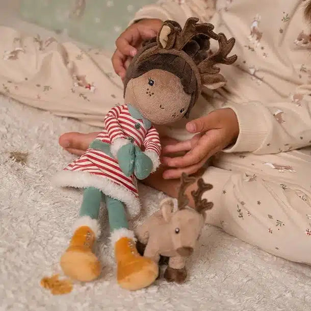 Boneca Evi com rena 35cm | Little Dutch Mini-Me - Baby & Kids Store