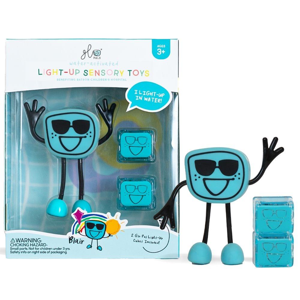 Pack Glo Pals - Personagem Blair + 2 Cubos de luz Azul Mini-Me - Baby & Kids Store