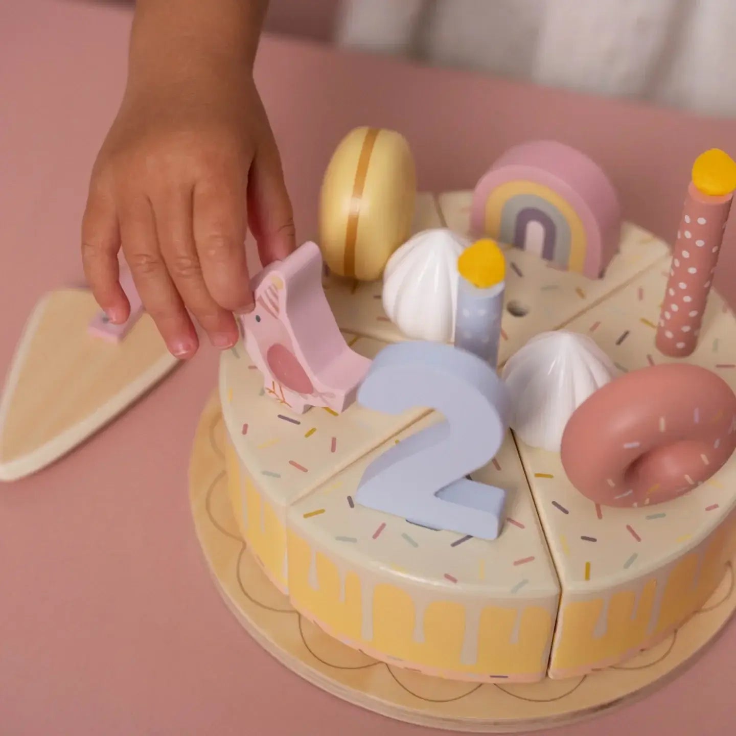 Bolo de aniversário rosa - Little Dutch - Mini-Me - Baby & Kids Store