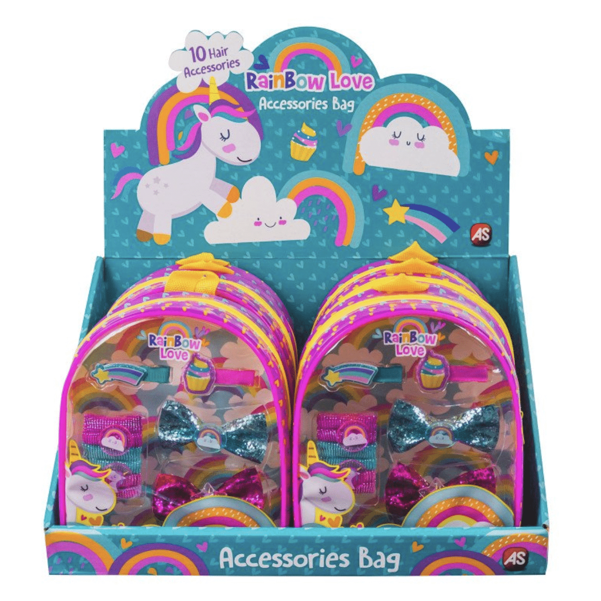 Mochila com Acessorios para o Cabelo - Rainbow Love AS Mini-Me - Baby & Kids Store