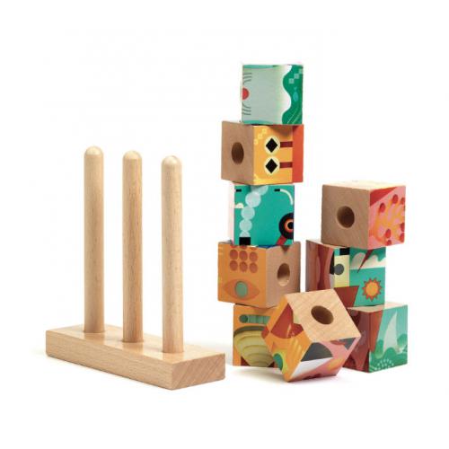 Puzzle Blocos de madeira "up sea" | Djeco Djeco Mini-Me - Baby & Kids Store
