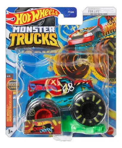 Hot Wheels - Monster Truck Veículo Único 1:64 - Mini-Me