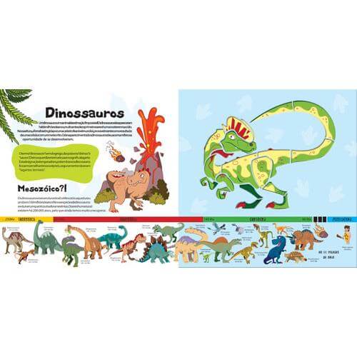 Livro Desenhar com Moldes: Dinossauros Mini-Me