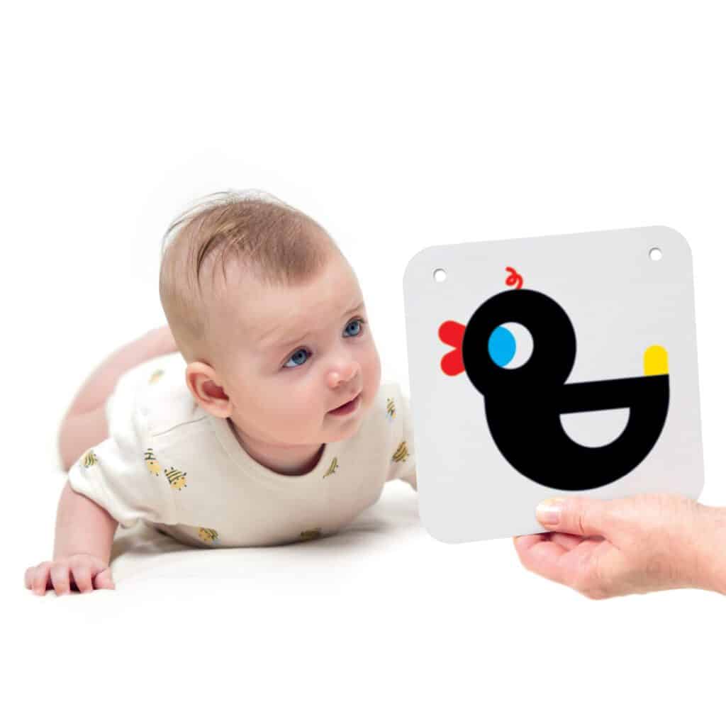 Cartas Alto Contraste p/ bebés +0/3m | Banana Panda Mini-Me - Baby & Kids Store