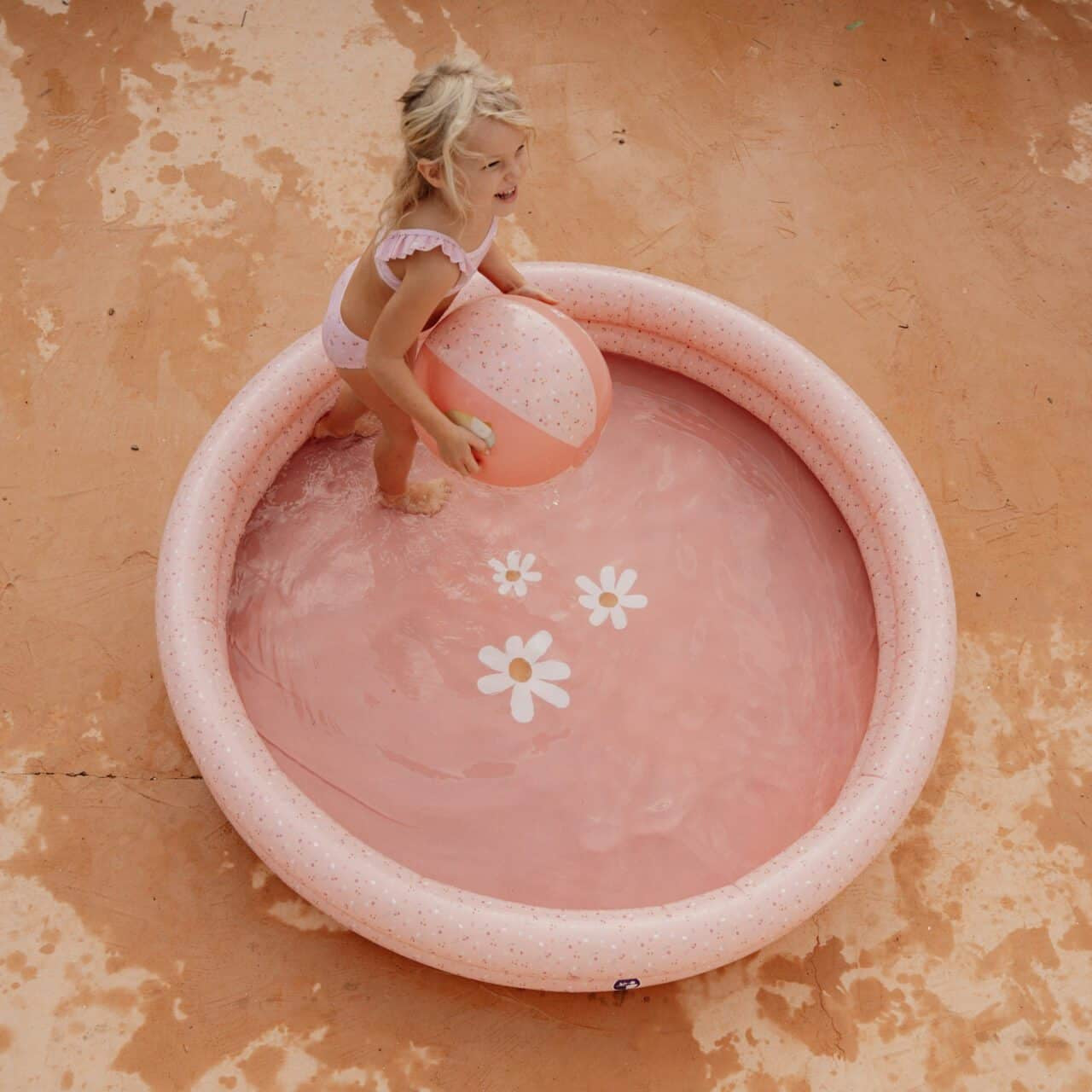 Piscina insuflável 150cm Little Pink Flowers | Little Dutch - Mini-Me