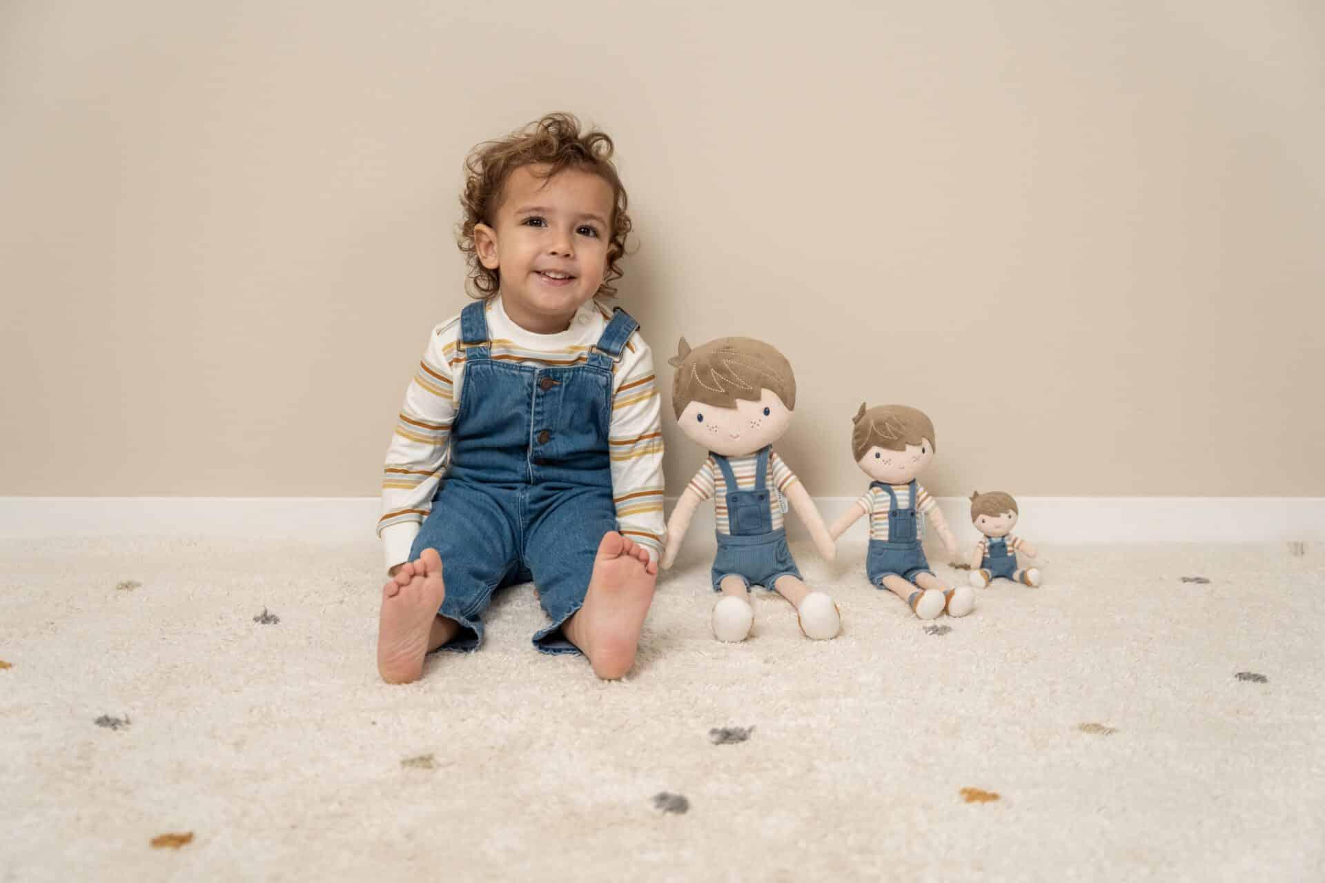 Boneco de pano Jim - 50cm - Vintage Sripes | Little Dutch - Mini-Me - Baby & Kids Store