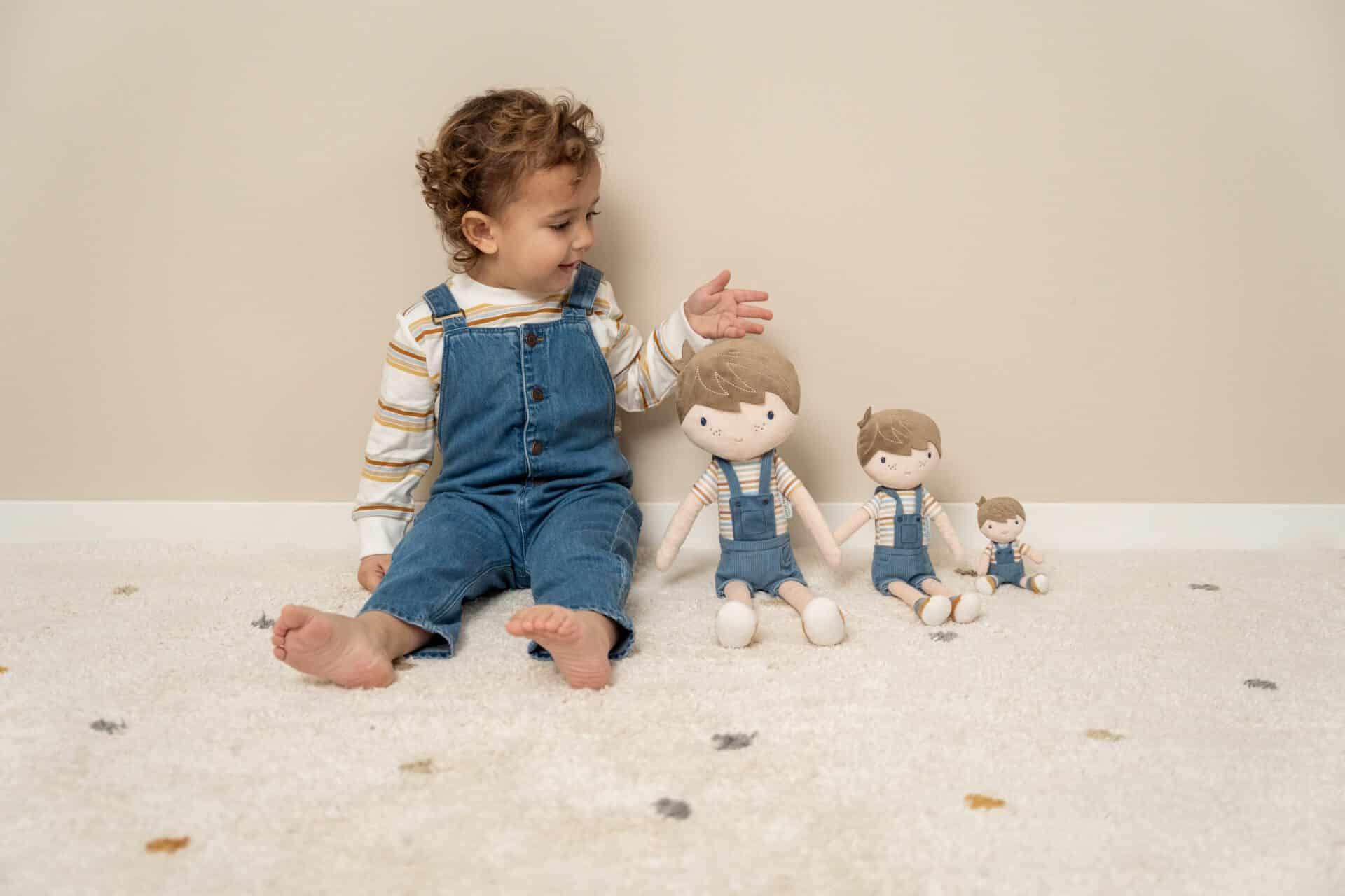 Boneco de pano Jim - 50cm - Vintage Sripes | Little Dutch - Mini-Me - Baby & Kids Store